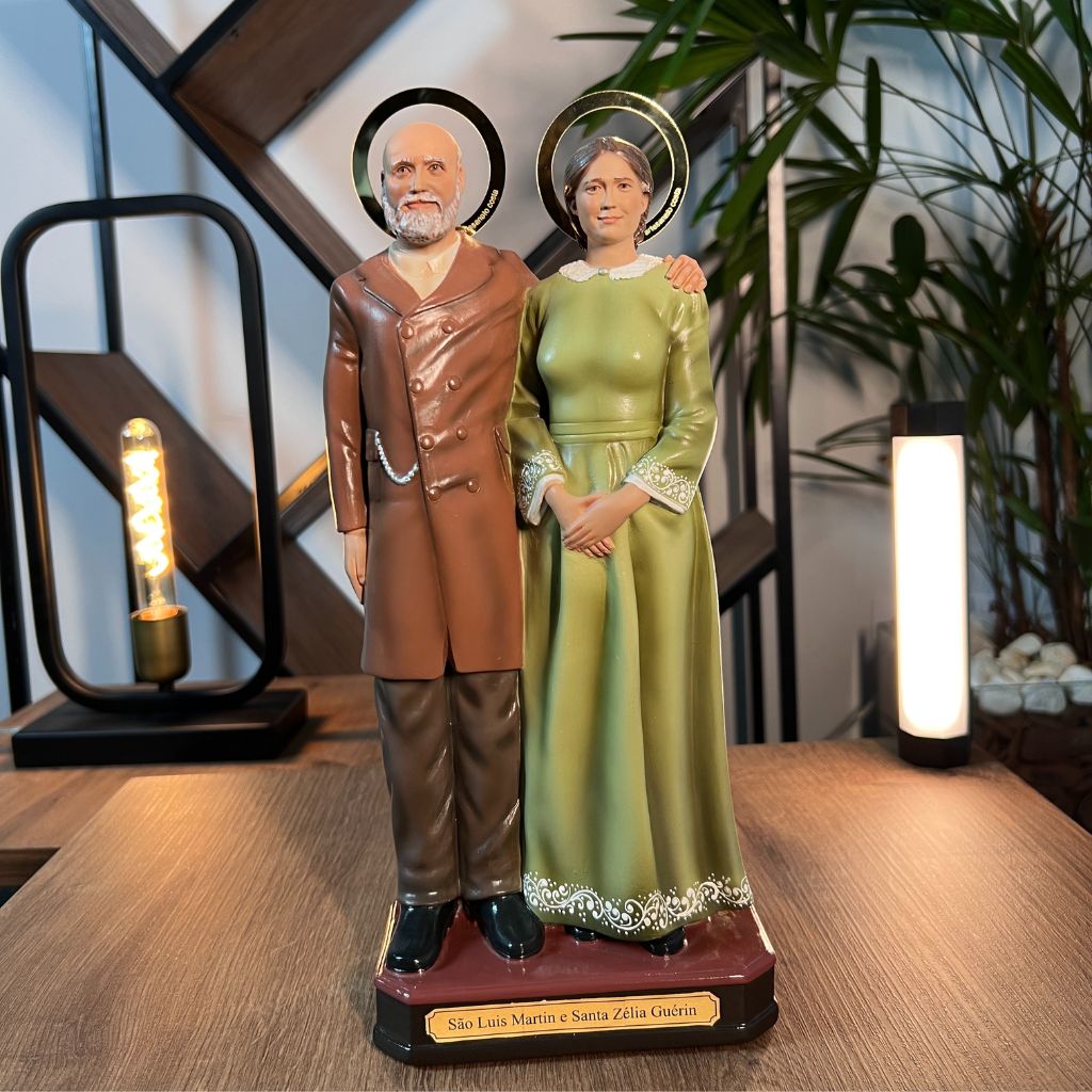 Imagem São Luís Martin e Santa Zélia Guérin 30cm